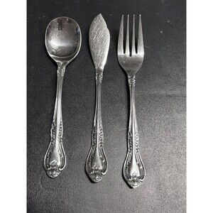 Condiment Silverware Set Butter Knife, Jelly/sugar Spoon, Fruit Fork Roberta